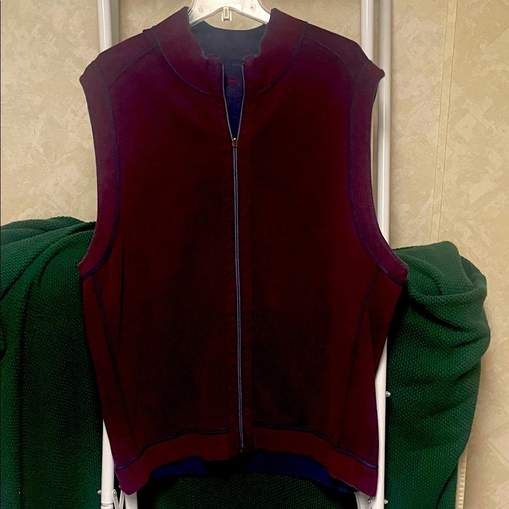 Tommy Bahama Burgundy Sweater Vest